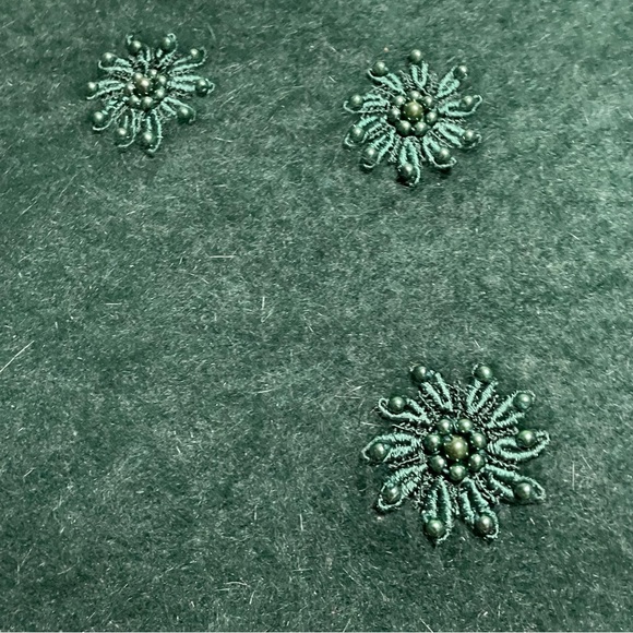 Venesha Vintage Dark Green Angora Sweater - Picture 4 of 5